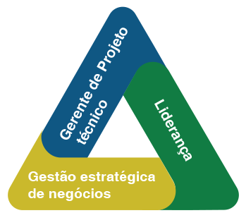 Triângulo de habilidades do gerente de projetos